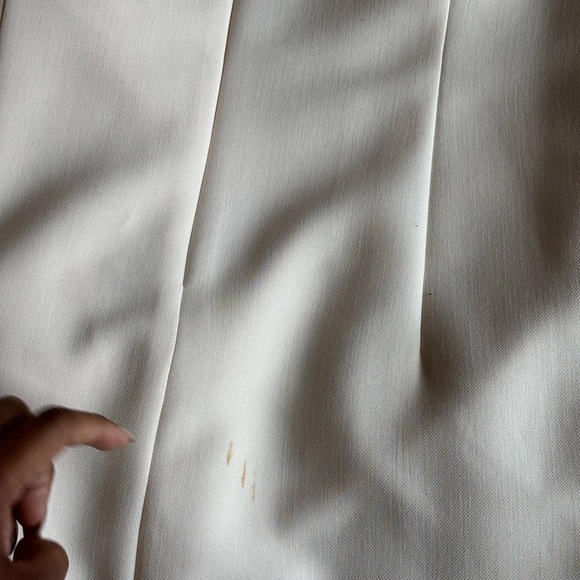 Gal Meets Glam Collection Tallulah Dress Ivory Puff Sleeve Pearl Size 20 - Picture 8 of 10